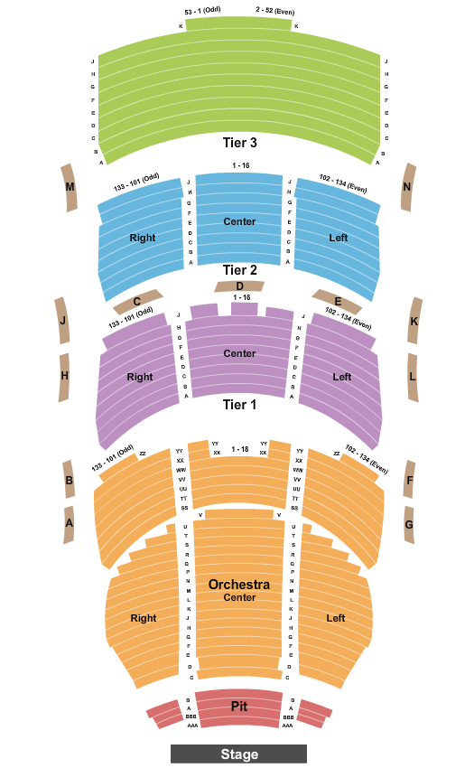 Eccles Theater Phantom of the Opera Seating Chart